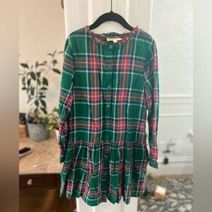 Mini Boden plaid holiday dress
